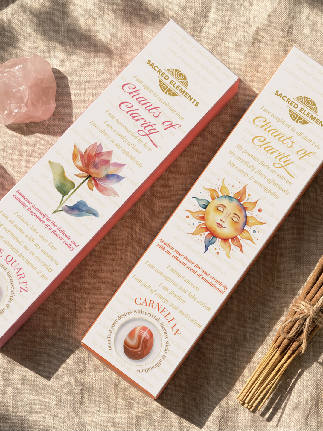Sacred Elements packaging banner